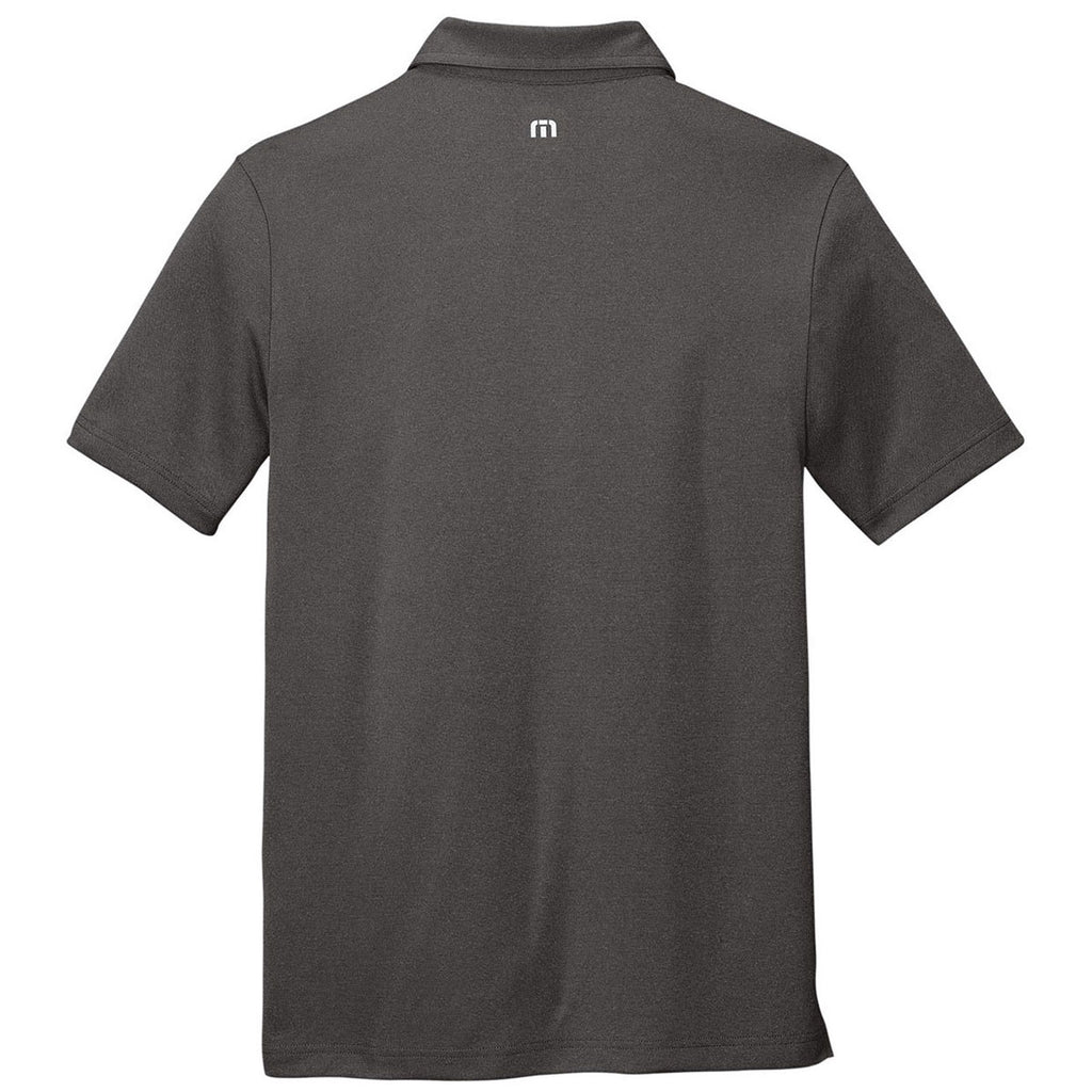 TravisMathew Men's Quiet Shade Grey/Black Coto Performance Polo