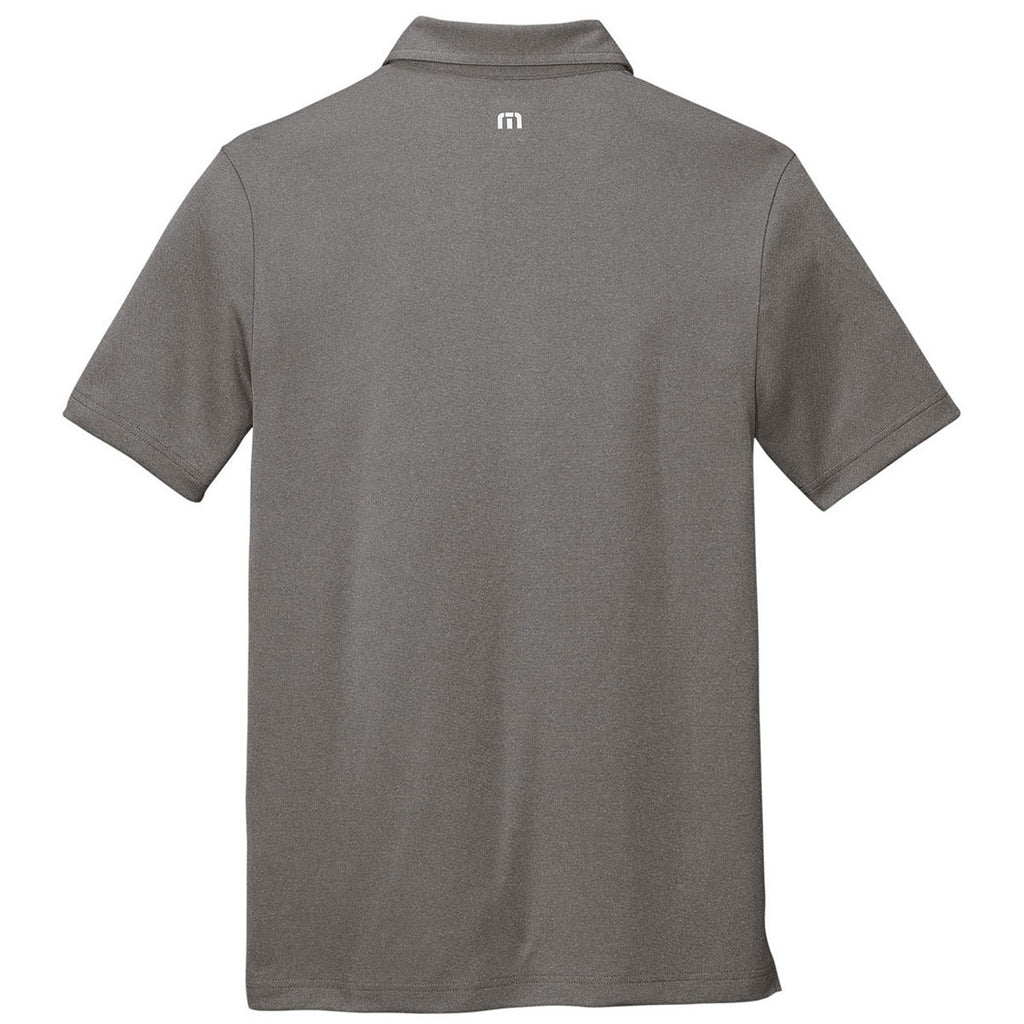 TravisMathew Men's Quiet Shade Grey Heather Coto Performance Polo