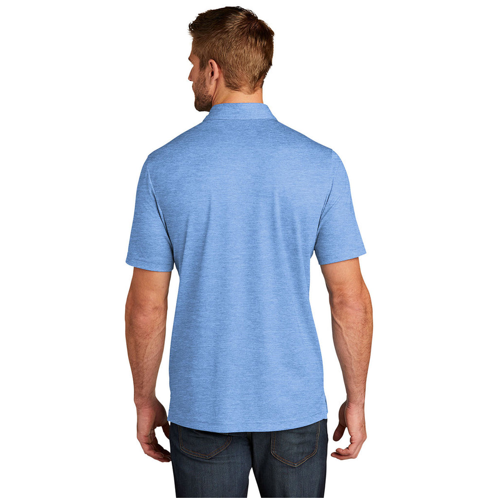 TravisMathew Men's Classic Blue Heather Oceanside Heather Polo