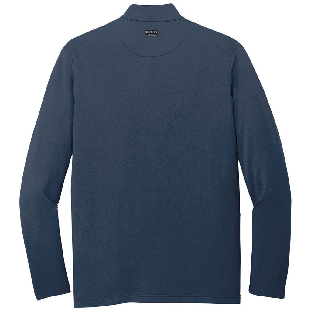 TravisMathew Men's Blue Nights Newport Full-Zip Fleece