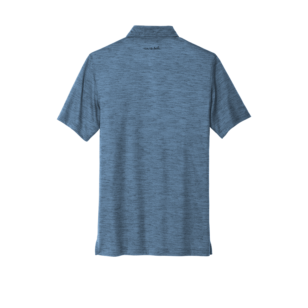 TravisMathew Men's Riviera Blue Auckland Slub Polo