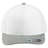 TravisMathew White/Heather Grey Cruz Colorblock Trucker Cap