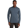 TravisMathew Men's Vintage Indigo/Black Coto Performance Quarter Zip