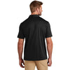 TravisMathew Men's Black Coto Performance Chest Stripe Polo