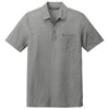 TravisMathew Men's Quiet Shade Grey Heather Oceanside Heather Pocket Polo