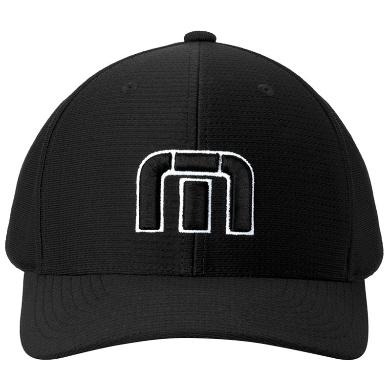 TravisMathew Black Front Icon Cap