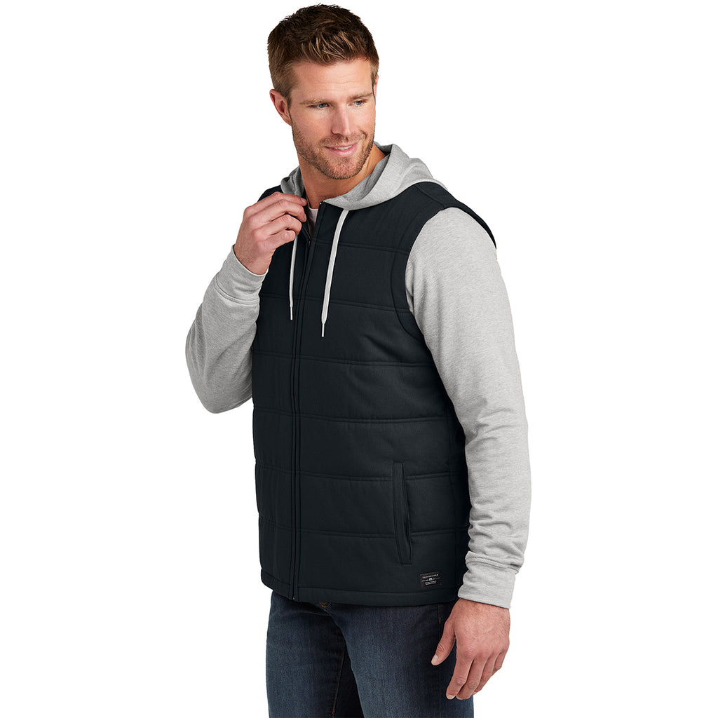 TravisMathew Men's Black/Grey Heather Tides Up Hooded Jacket