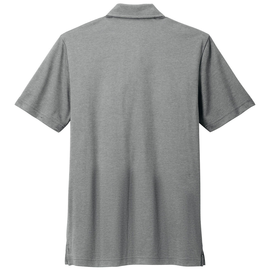 TravisMathew Men's Grey Heather Sunsetters Pocket Polo