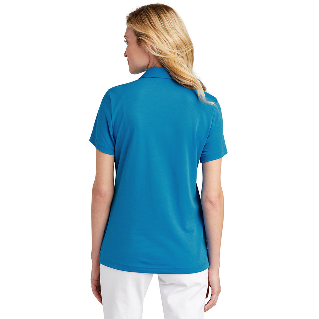 TravisMathew Women's Classic Blue Oceanside Solid Polo