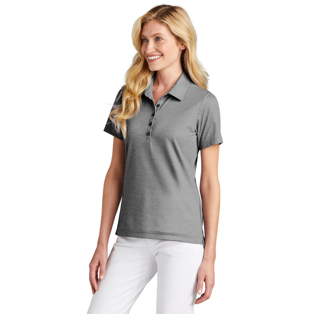 TravisMathew Women's Quiet Shade Grey Heather Oceanside Heather Polo