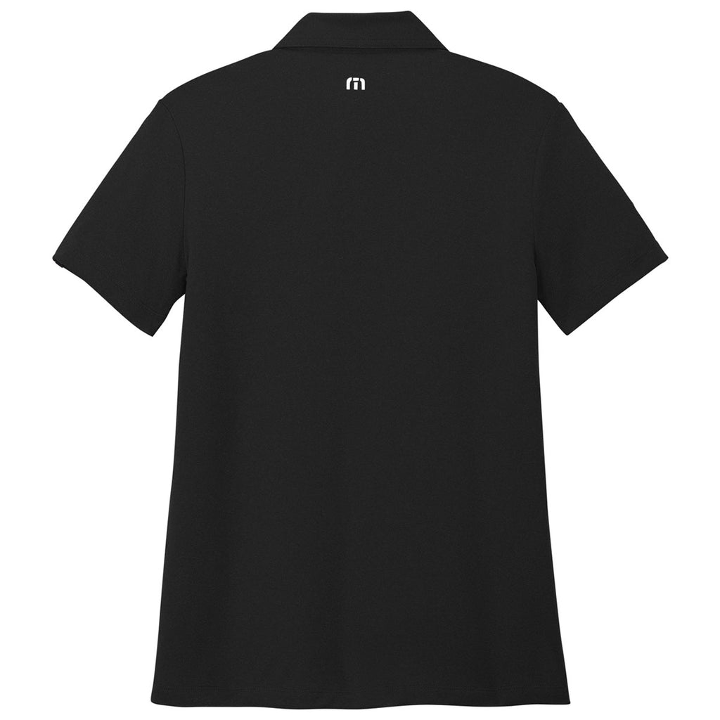 TravisMathew Women's Black Coto Performance Polo