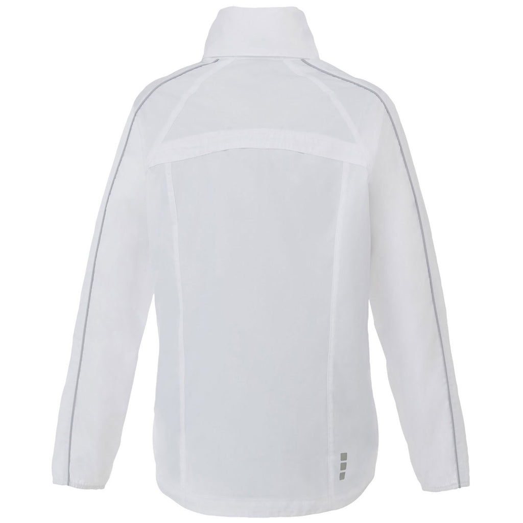 Elevate Women's White/Silver Rincon Eco Packable Jacket