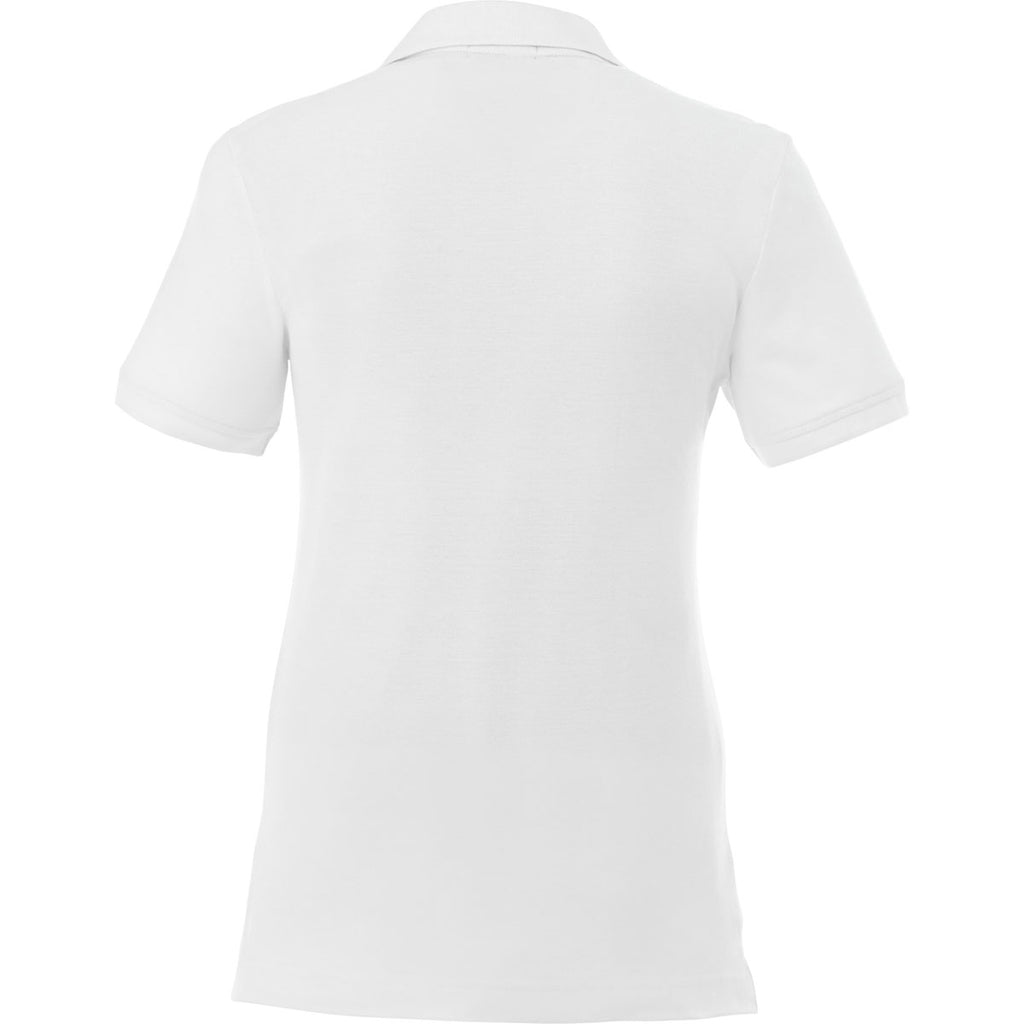 Elevate Women's White Crandall Short Sleeve Polo