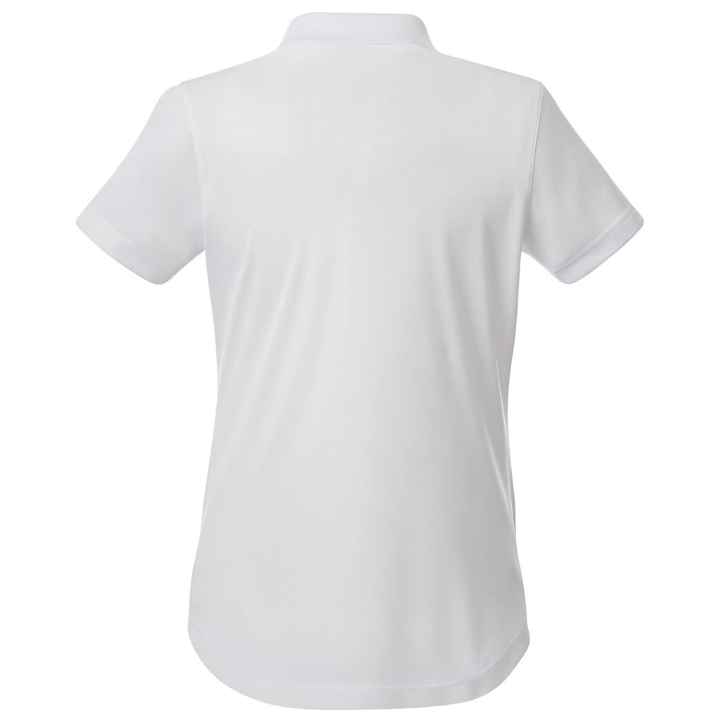 Elevate Women's White Otis Short Sleeve Polo