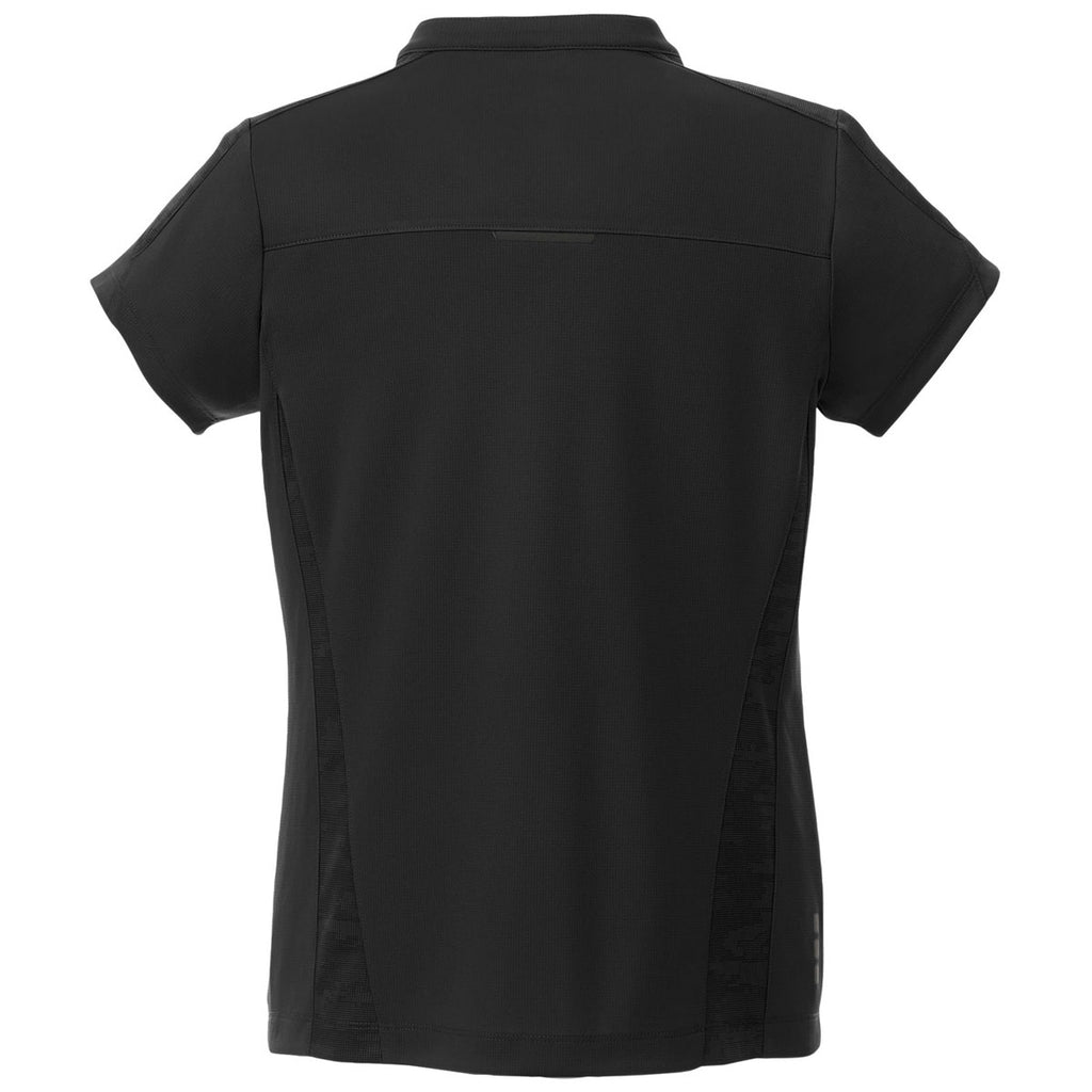 Elevate Women's Black Piedmont Short Sleeve Polo