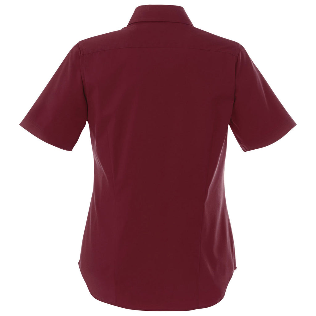 Elevate Women's Maroon Stirling Short Sleeve Shirt