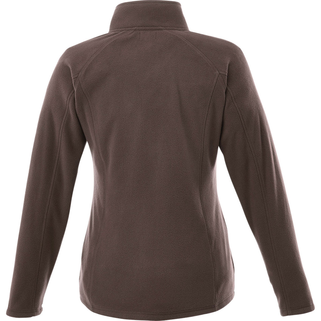 Elevate Women's Chocolate Rixford Polyfleece Jacket