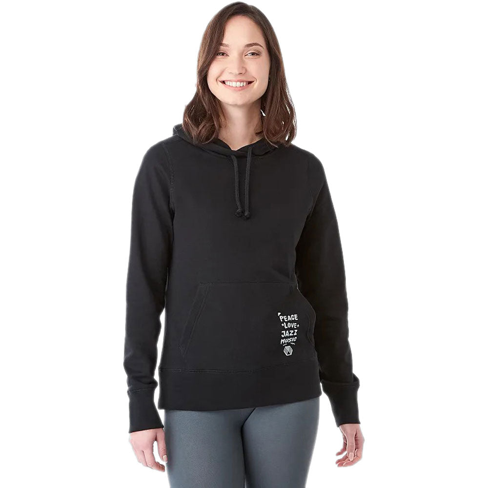 Elevate Women's Black Argus Eco Fleece Hoody