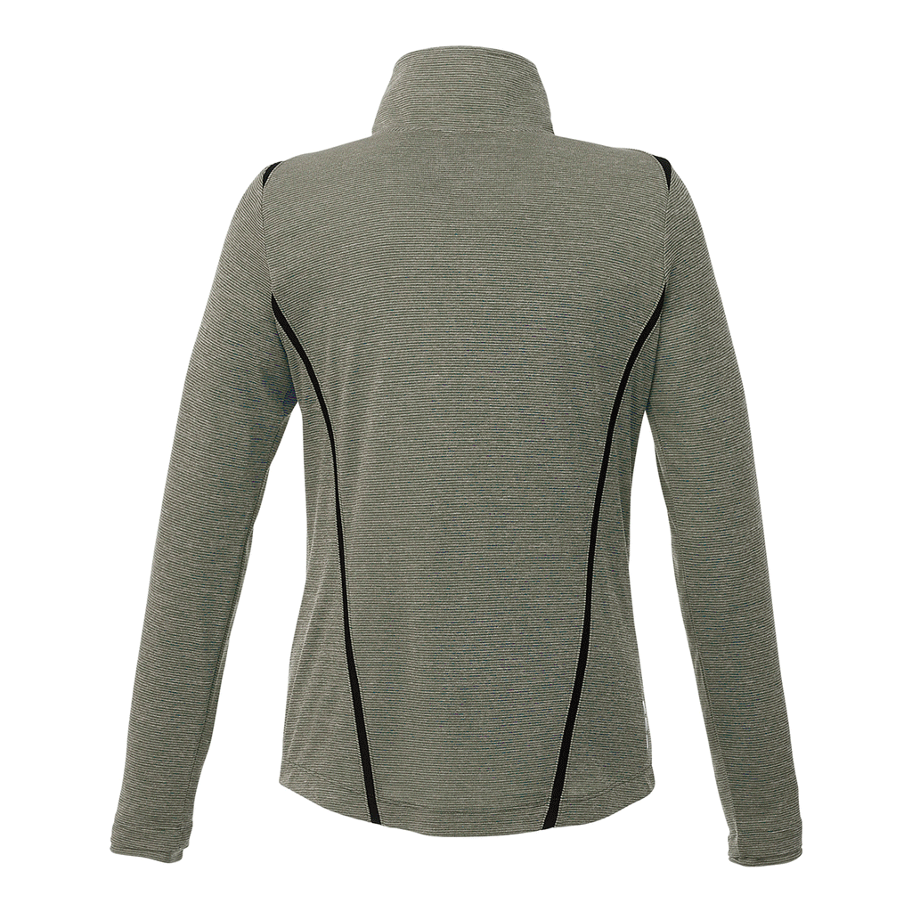 Elevate Women's Loden Heather/Black Dege Eco Knit Half Zip