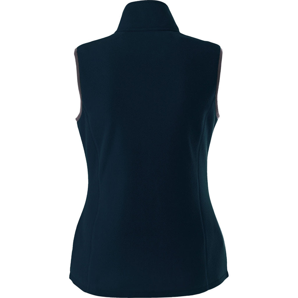 Elevate Women's Navy Tyndall Polyfleece Vest