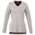 Elevate Women's Heather Grey Bromley Knit V-Neck