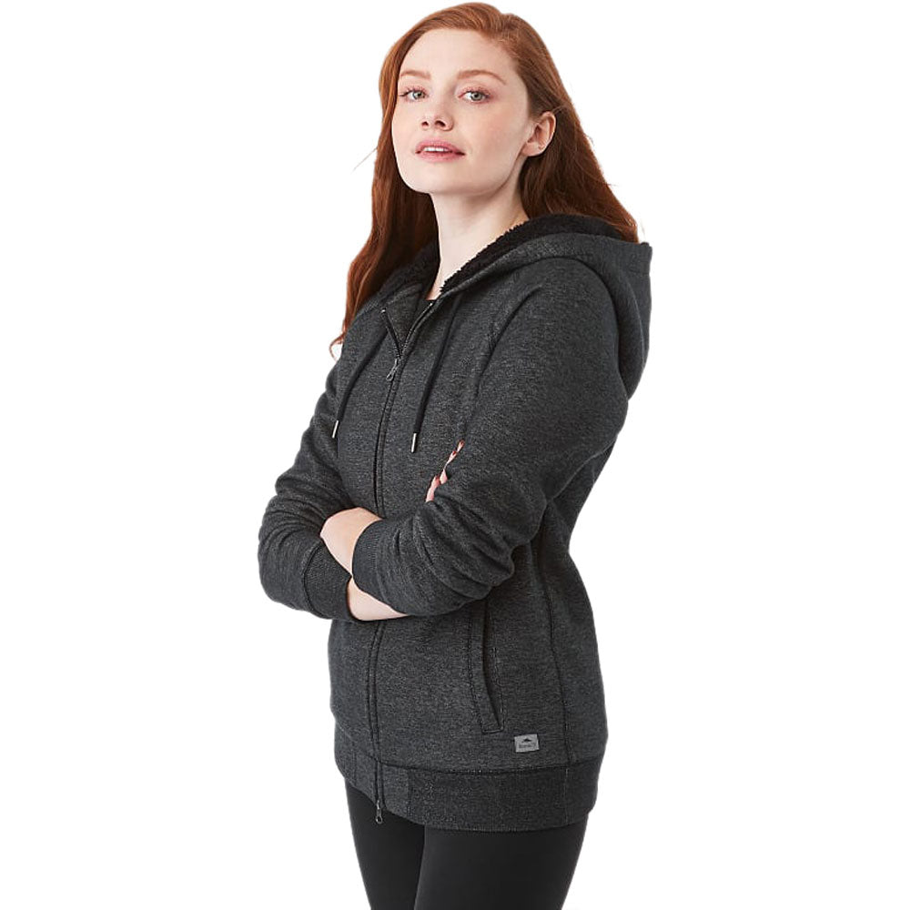 Roots73 Women's Black Mix Copperbay Full Zip Hoody