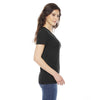 American Apparel Women's Triblend Black Short-Sleeve Track T-Shirt