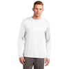 Sport-Tek Men's White Tall Long Sleeve PosiCharge Competitor Tee