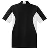 Sport-Tek Men's Black/ White Tall Side Blocked Micropique Sport-Wick Polo