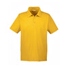 Team 365 Men's Sport Athletic Gold Command Snag-Protection Polo