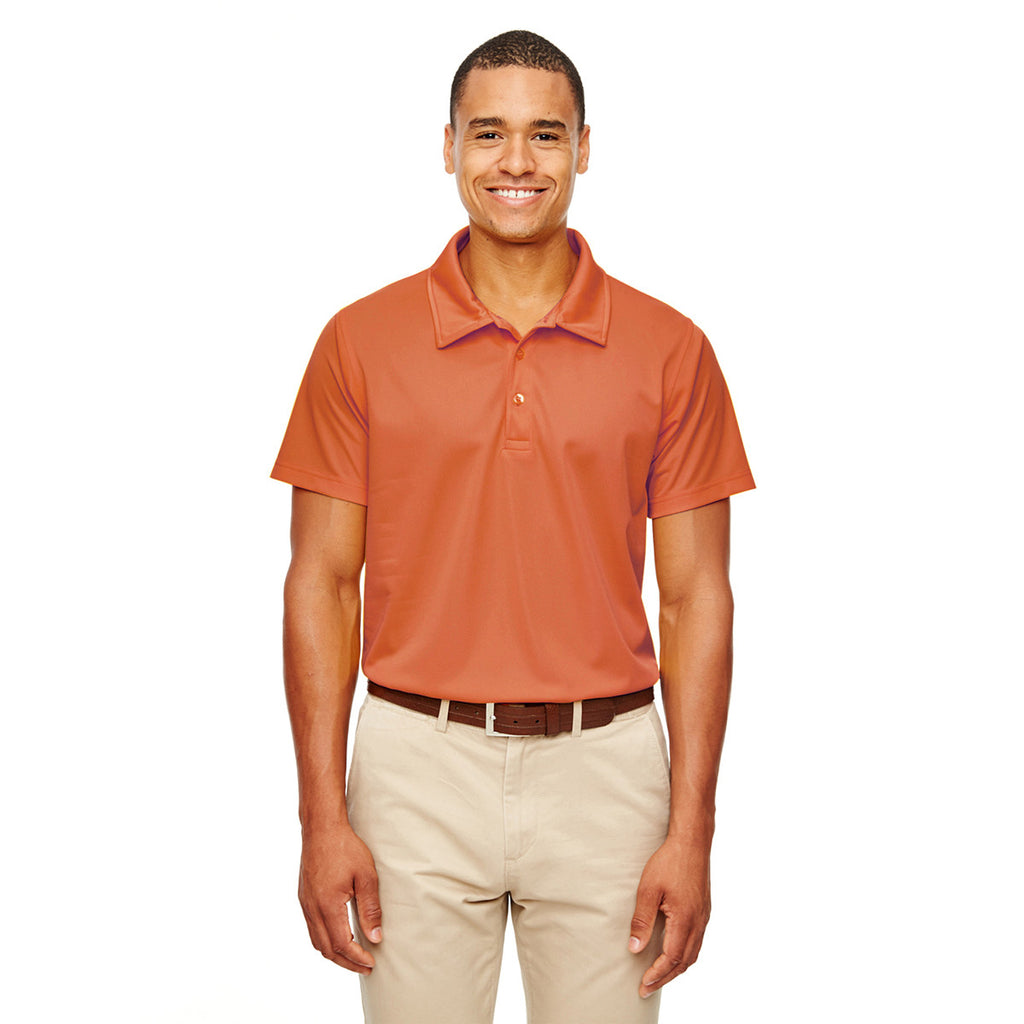 Team 365 Men's Sport Burnt Orange Command Snag-Protection Polo