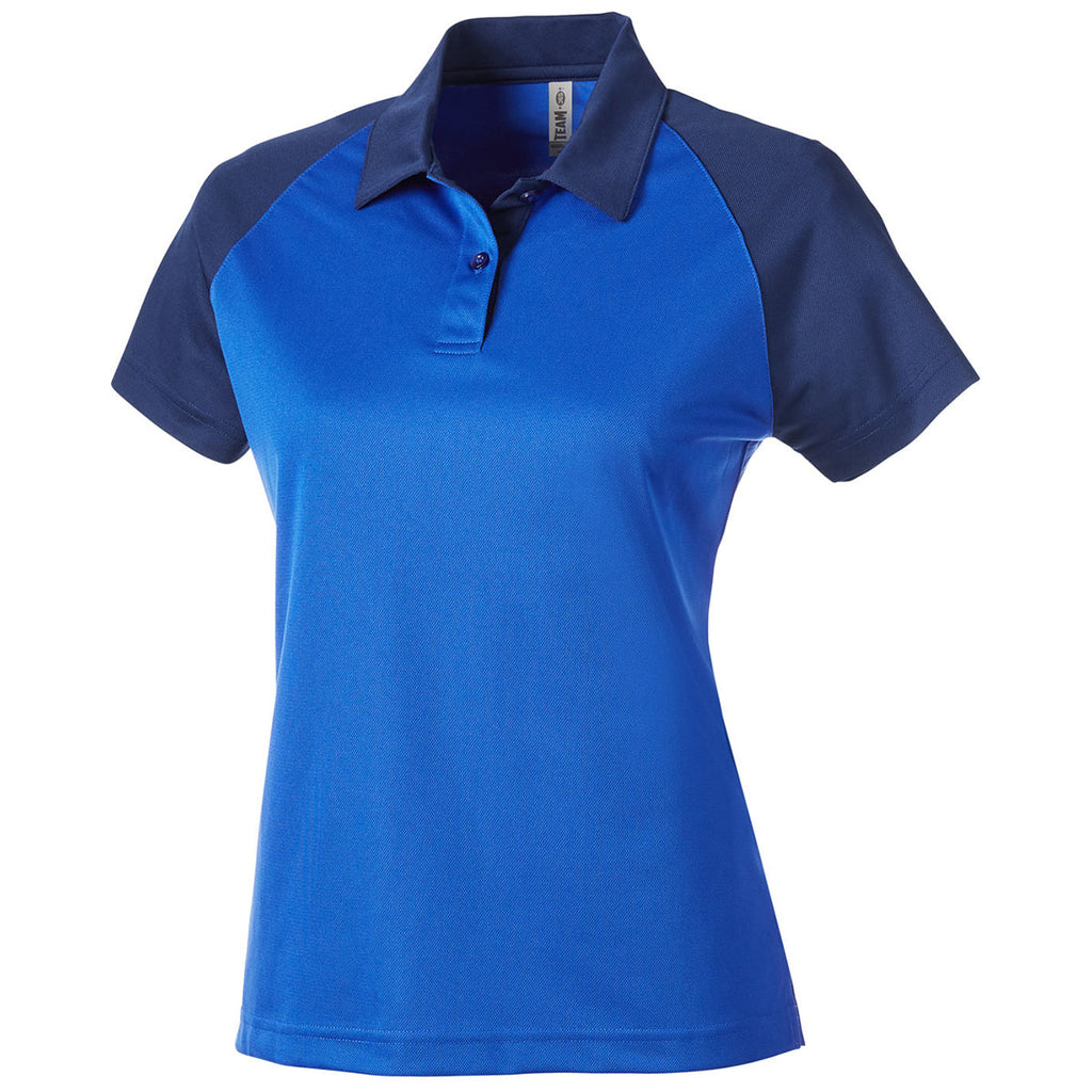 Team 365 Women's Sport Royal/Sport Dark Navy Command Snag-Protection Colorblock Polo