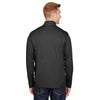 Team 365 Men's Black Heather Zone Sonic Heather Performance Quarter-Zip