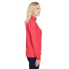 Team 365 Women's Sport Red Heather Zone Sonic Heather Performance Quarter-Zip