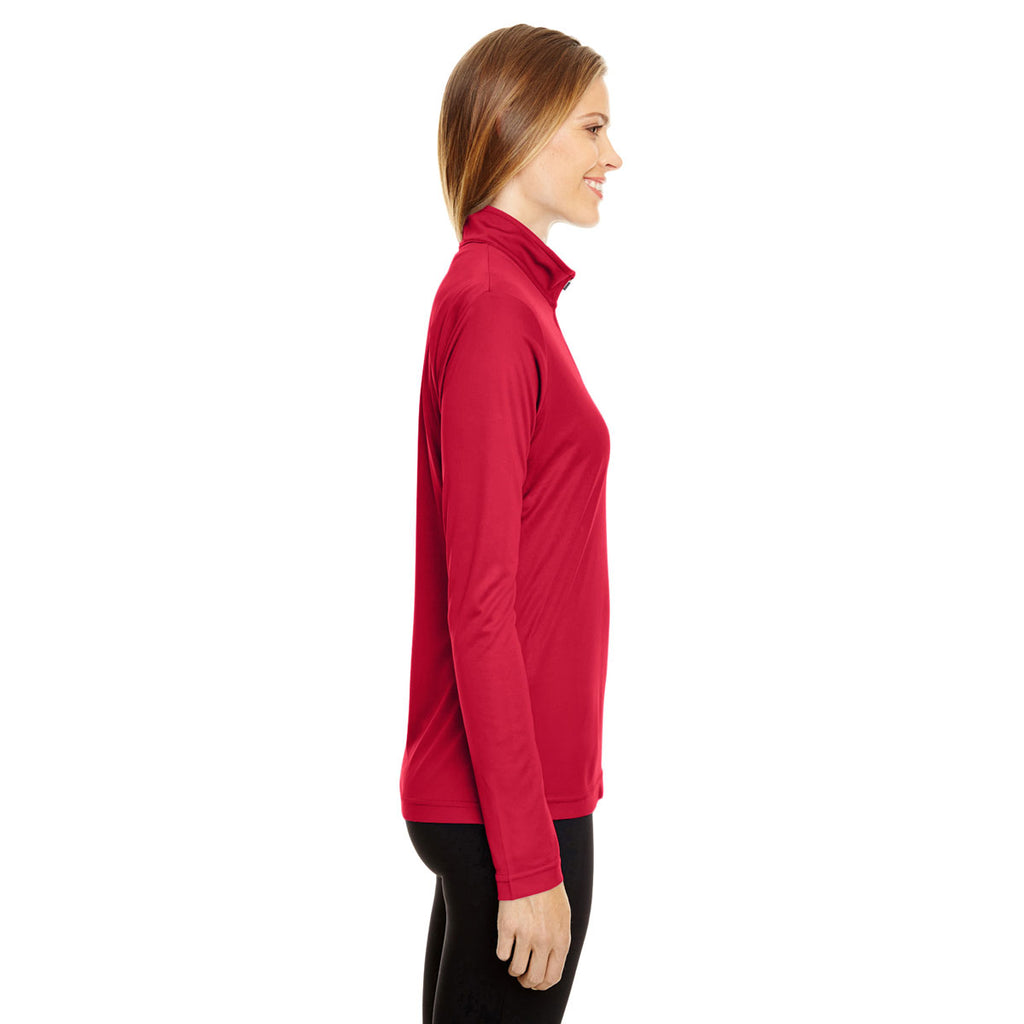 Team 365 Women's Sport Red Zone Performance Quarter-Zip