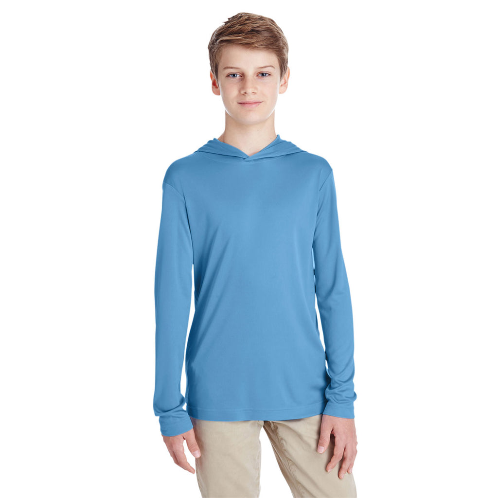 Team 365 Youth Sport Light Blue Zone Performance Hoodie