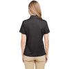 Team 365 Women's Black Heather Zone Sonic Heather Performance Polo