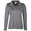 Team 365 Women's Sport Graphite Zone Performance Long Sleeve Polo