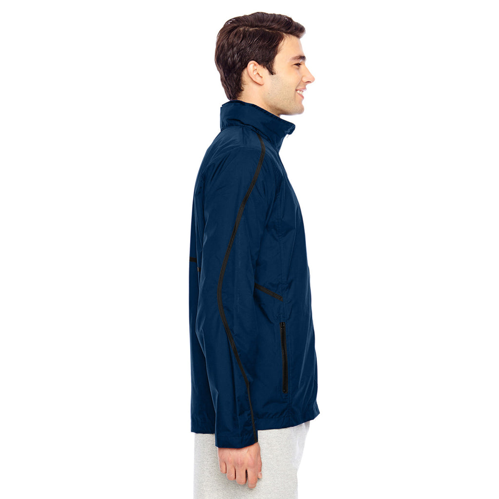 Team 365 Men's Sport Dark Navy Conquest Jacket with Mesh Lining