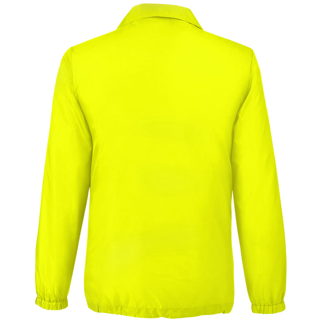 Team 365 Unisex Safety Yellow Zone Protect Coaches Jacket