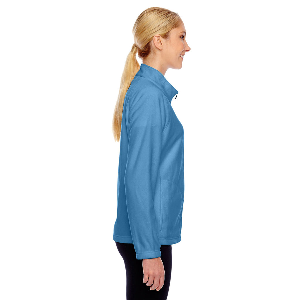 Team 365 Women's Sport Light Blue Campus Microfleece Jacket