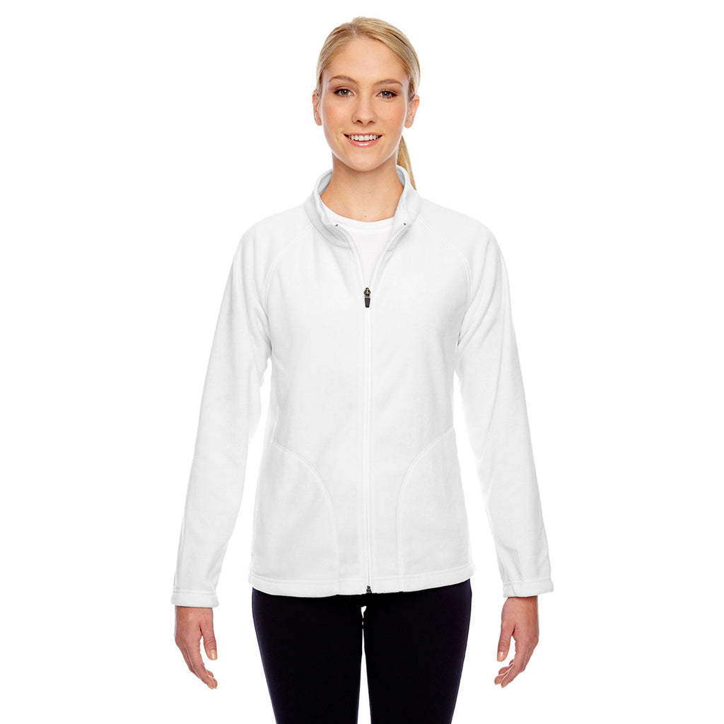 Team 365 Women's White Campus Microfleece Jacket