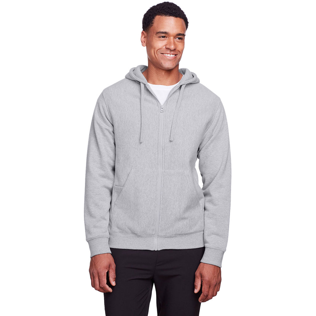 Team 365 Men's Athletic Heather Zone HydroSport Heavyweight Full-Zip Hooded Sweatshirt