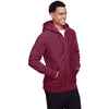 Team 365 Men's Sport Dark Maroon Zone HydroSport Heavyweight Full-Zip Hooded Sweatshirt