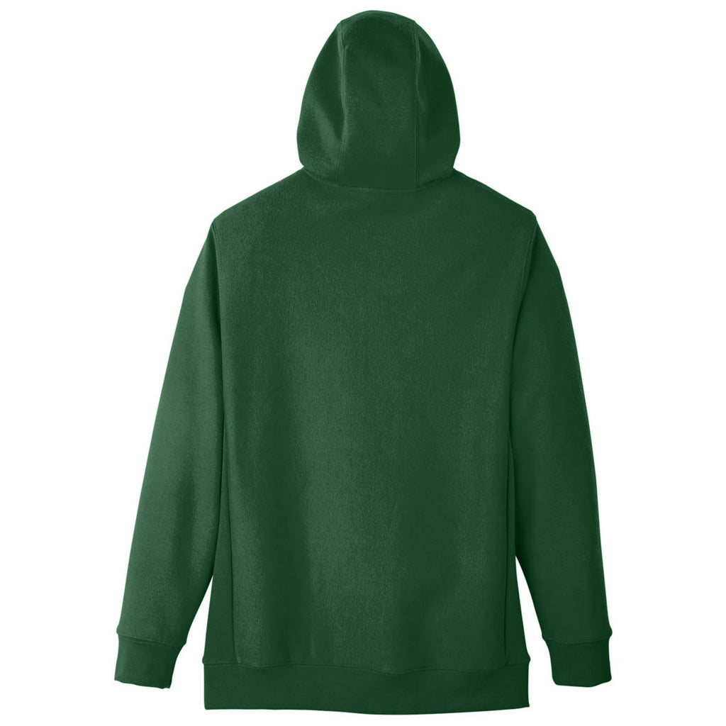 Team 365 Men's Sport Dark Green Zone HydroSport Heavyweight Full-Zip Hooded Sweatshirt