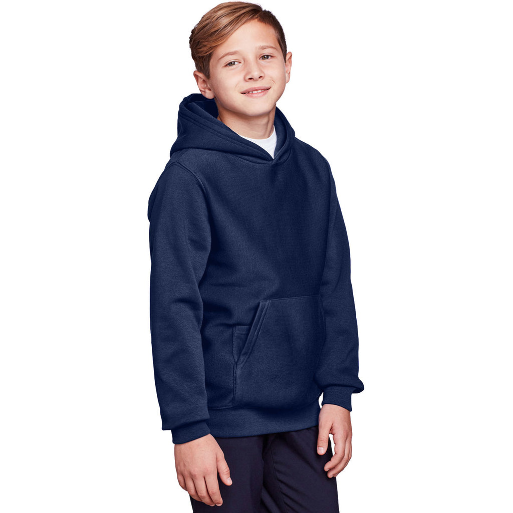 Team 365 Youth Sport Dark Navy Zone HydroSport Heavyweight Pullover Hooded Sweatshirt