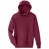 Team 365 Youth Sport Dark Maroon Zone HydroSport Heavyweight Pullover Hooded Sweatshirt