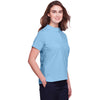 UltraClub Women's Columbia Blue Lakeshore Stretch Cotton Performance Polo