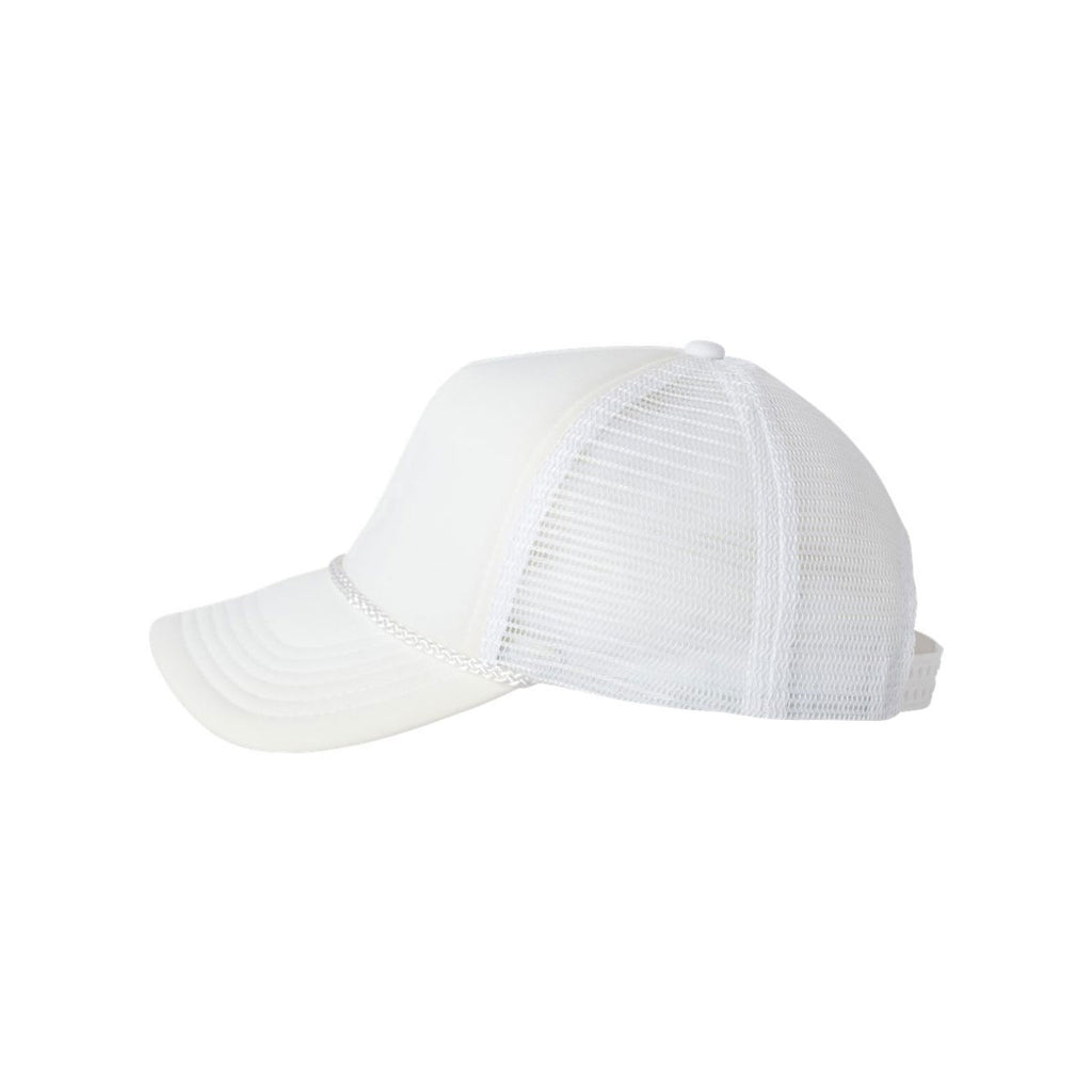 Valucap White/White Foam Trucker Cap