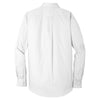 Port Authority Men's White Long Sleeve Carefree Poplin Shirt